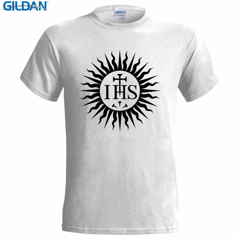 us 10 19 15 off make your own logo buy t shirts quality jesuit order symbol crew neck fashion short sleeve t shirts for men in t shirts from mens make your own shurt