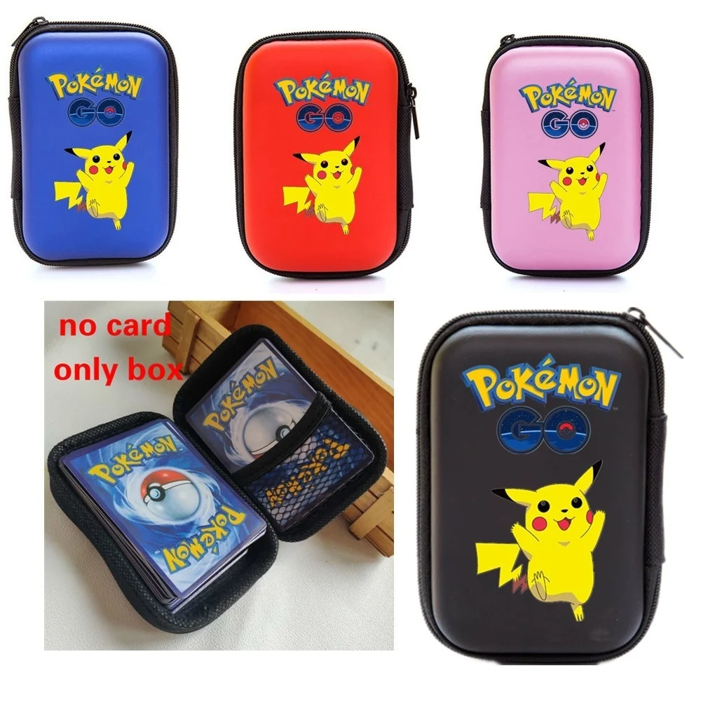 

50 Capacity Cards Holder Album Notebook Hard Case Card Holder For Pokemon Pikachu Magic Yugioh Board Game Cards Book Holder