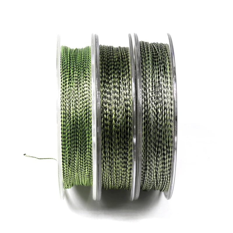 Wifreo 20 м зеленая камуфляжная мягкая плетеная веревка для ловли карпа 20 фунтов 26 фунтов 35 фунтов