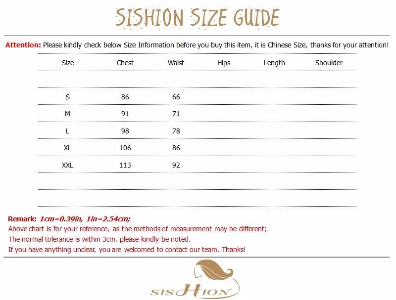 size infor