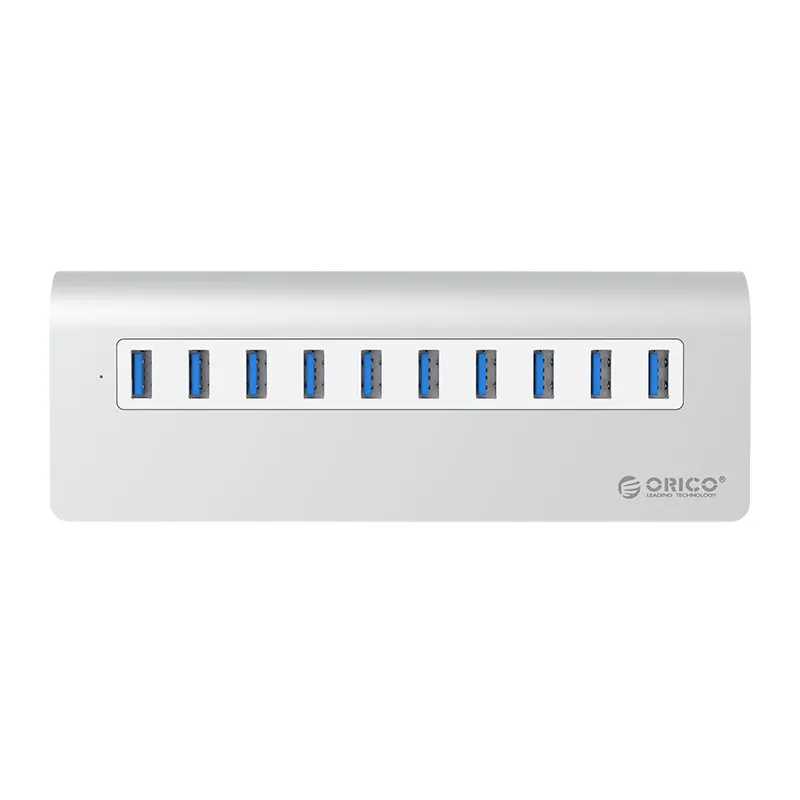  Aleación de aluminio 10 puertos USB3.0 HUB ABS 5Gbps HUB OTG USB Splitter para Apple Macbook Air or