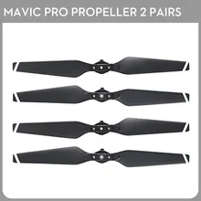 2Pair Mavic Pro Propellers Folding Quick Release Propellers for DJI Mavic Pro Drone 8330 Black with white Stripes