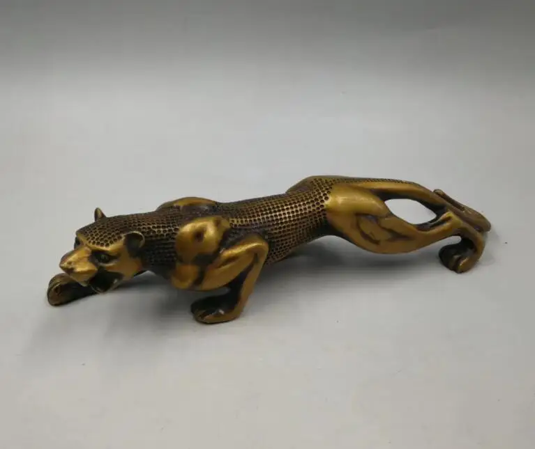 

Collection archaize brass gold money leopard crafts statue