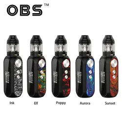 100% Оригинальный OBS Cube VW Kit 3000 мАч встроенный аккумулятор с 80 Вт Макс выход OBS мод и 2 мл/4 мл емкость бака E-cig Vaping Kit