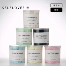 200 советы косметический набор со сдвоенной головкой ватным тампоном почки одноразовые косметика уха чистые ювелирные изделия очищающий Стик Make up Инструменты/DHL 200 pack