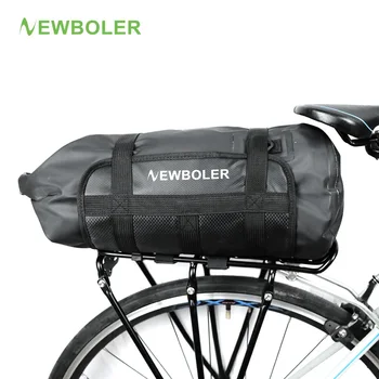 

NEWBOLER Waterproof Bicycle Carrier Bag Rack Trunk 10L Bike Luggage Back Seat Pannier Outdoor Cycling Storage Bag Shoulder Strip