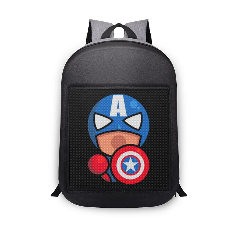 

Advertising BackBag Universal Bag LED Screen Dynamic Backpack DIY Backpack WiFi LED City Walking For laptop-iPad