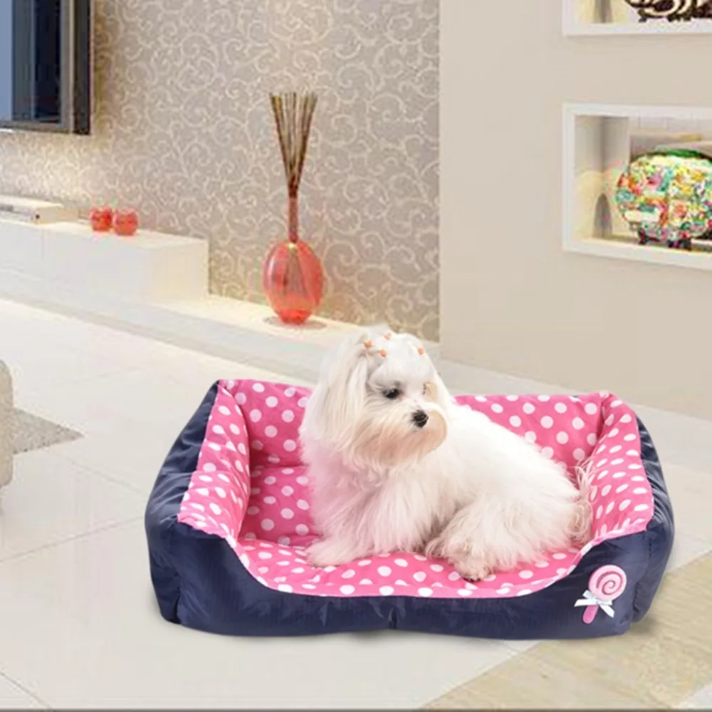 polka dot dog bed