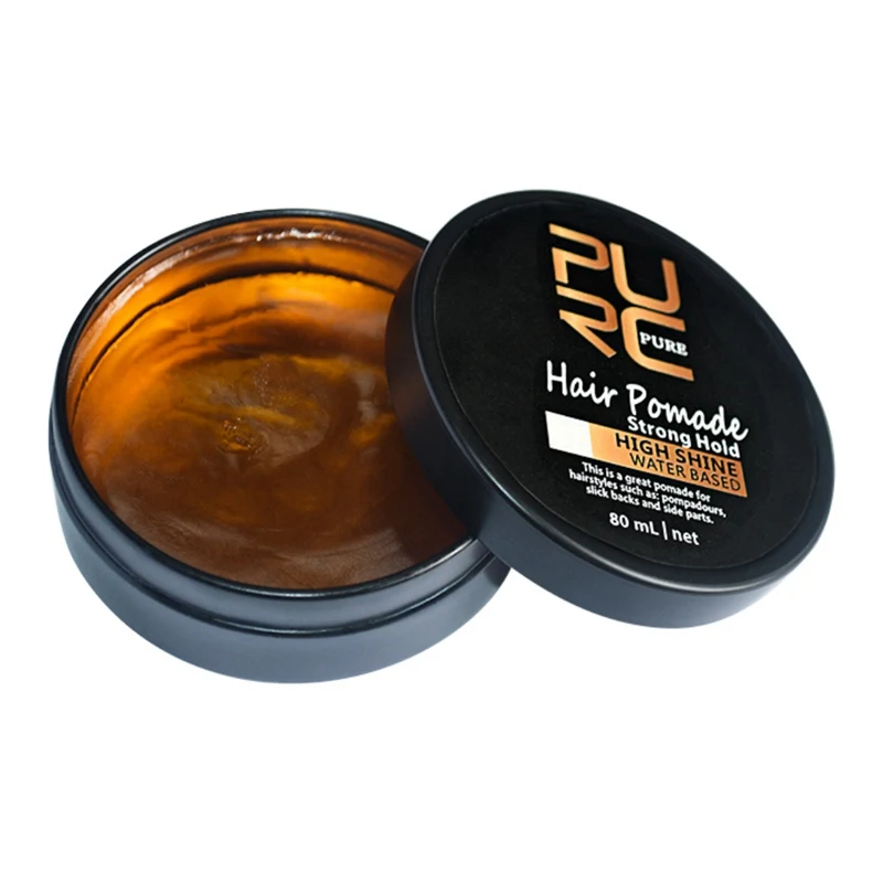 Men Strong Hold High Shine Natural Look Hair Pomade Ancient Hair Cream Product Hair Pomade For Hair Styling New Arrival Hot Sale - Color: Red