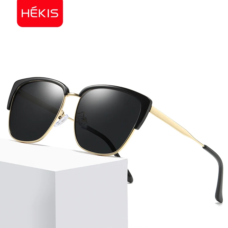 

Square high quality fashion trendy festival sunglasses for women men red pink black polarized uv400 lens