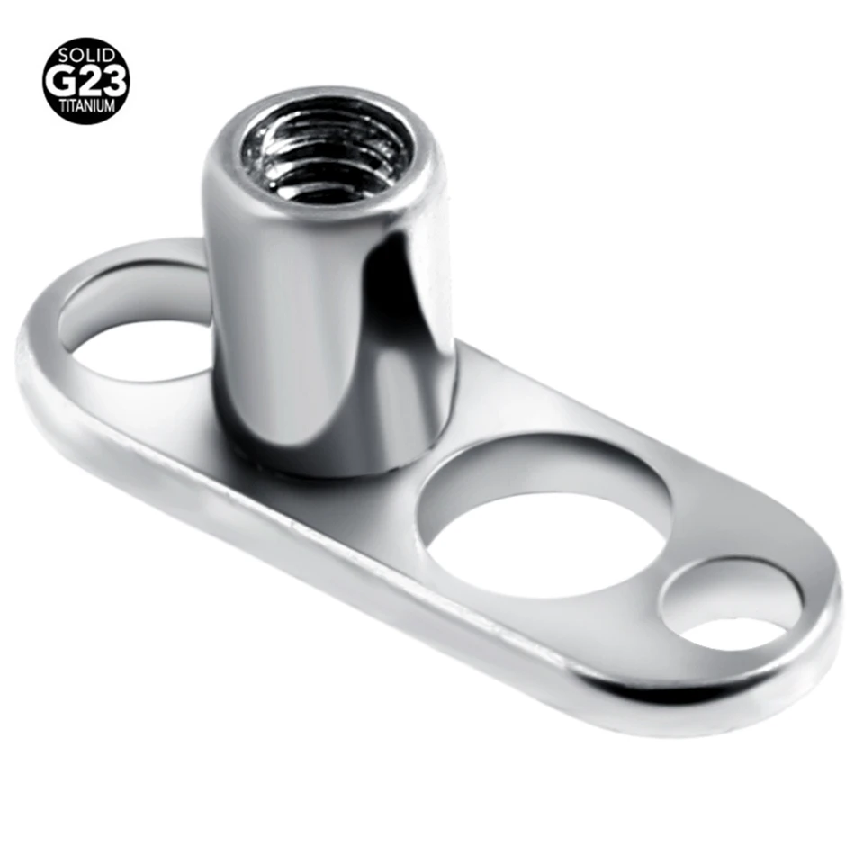 

50pcs G23 Grade Titanium Micro Dermal Anchor Base Body Jewelry Piercing Omliga Skin Diver Lot Piercings 3 Sizes