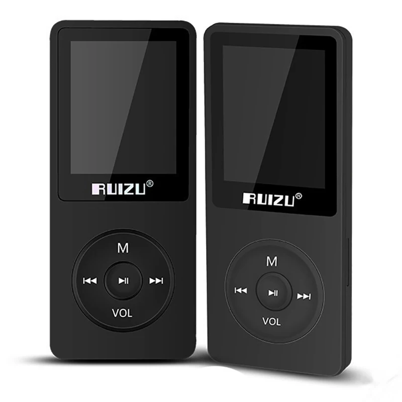 MP3-плееры ruizu x02 8 г/16 г с 1.8 дюймов Экран мини плеер может играть 100 часа с FM, электронная книга, часы, данные mp3