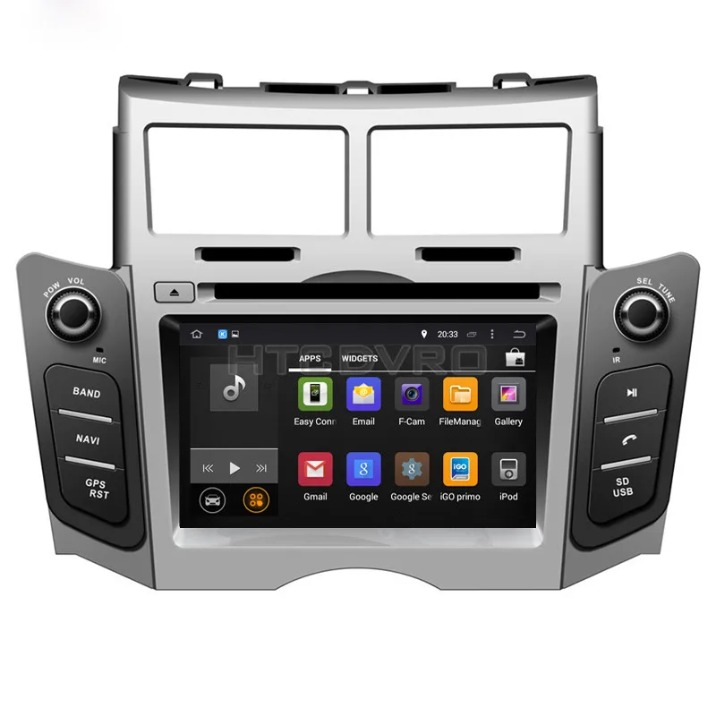 Discount YMODVHT 6.2inch 4G Octa Core Android 9.0 7.1 Car DVD GPS for Toyota Yaris 2005-2007 2008 2009 2010 2011Black/Silver Radio Stereo 14