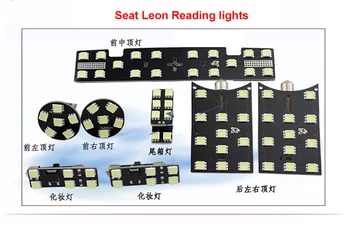 

8PCS LED Reading Light/Interior dome map Light Kit Bulb Upgrade for Seat Leon(e.g. Glove box,Trunk,Visor Light)