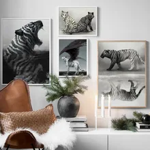 Surrealism Magic Fantasy Tiger Wall Art Canvas Painting Nordic Posters And Print Animal Wall Pictures For Living Room Home Decor