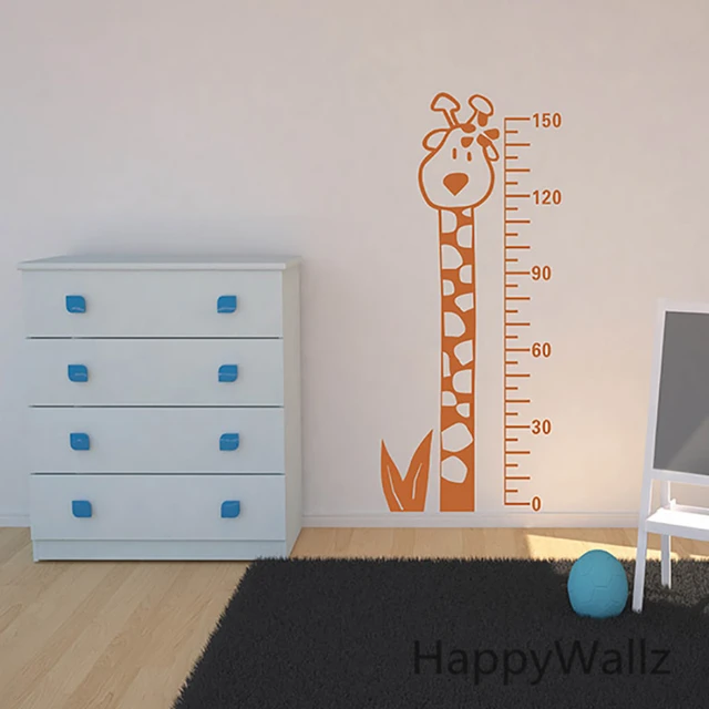 Giraffe Growth Chart Kids Height Measure Nursery Wall Decals Plastic Giraffe Growth Chart Kids Height Measure Nursery Wall Decals Plastic Baby Sticker For
