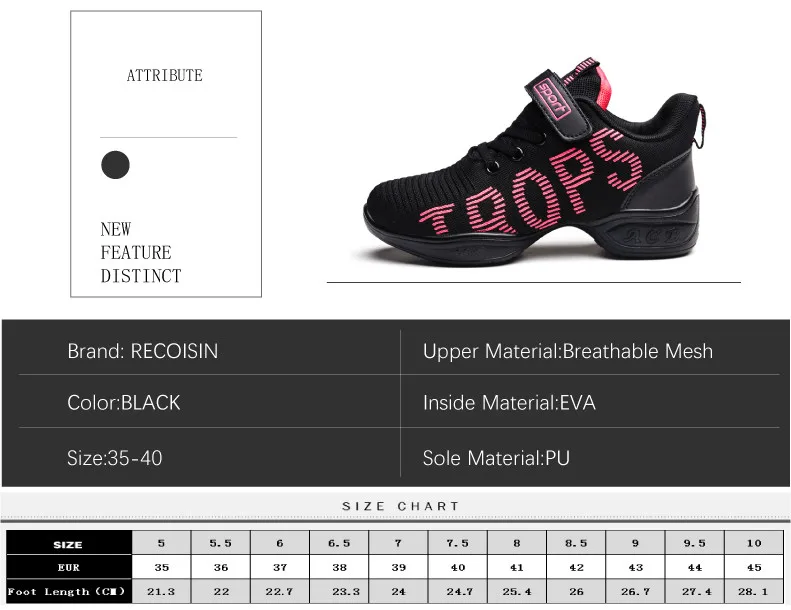 Kids sneakers For Girls Dance shoes children's aerobics shoes soft bottom fitness sports shoes Jazz Modern square dance shoes (2)