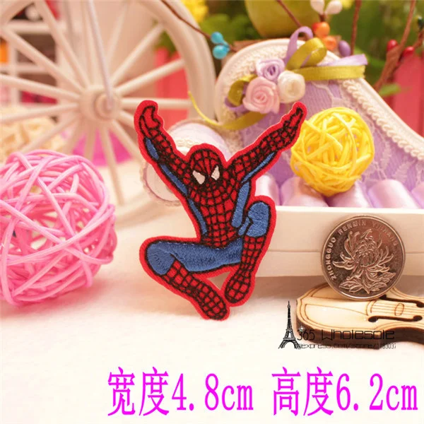 Spiderman Superhero Iron on Cloth Patches 4pcs - 3