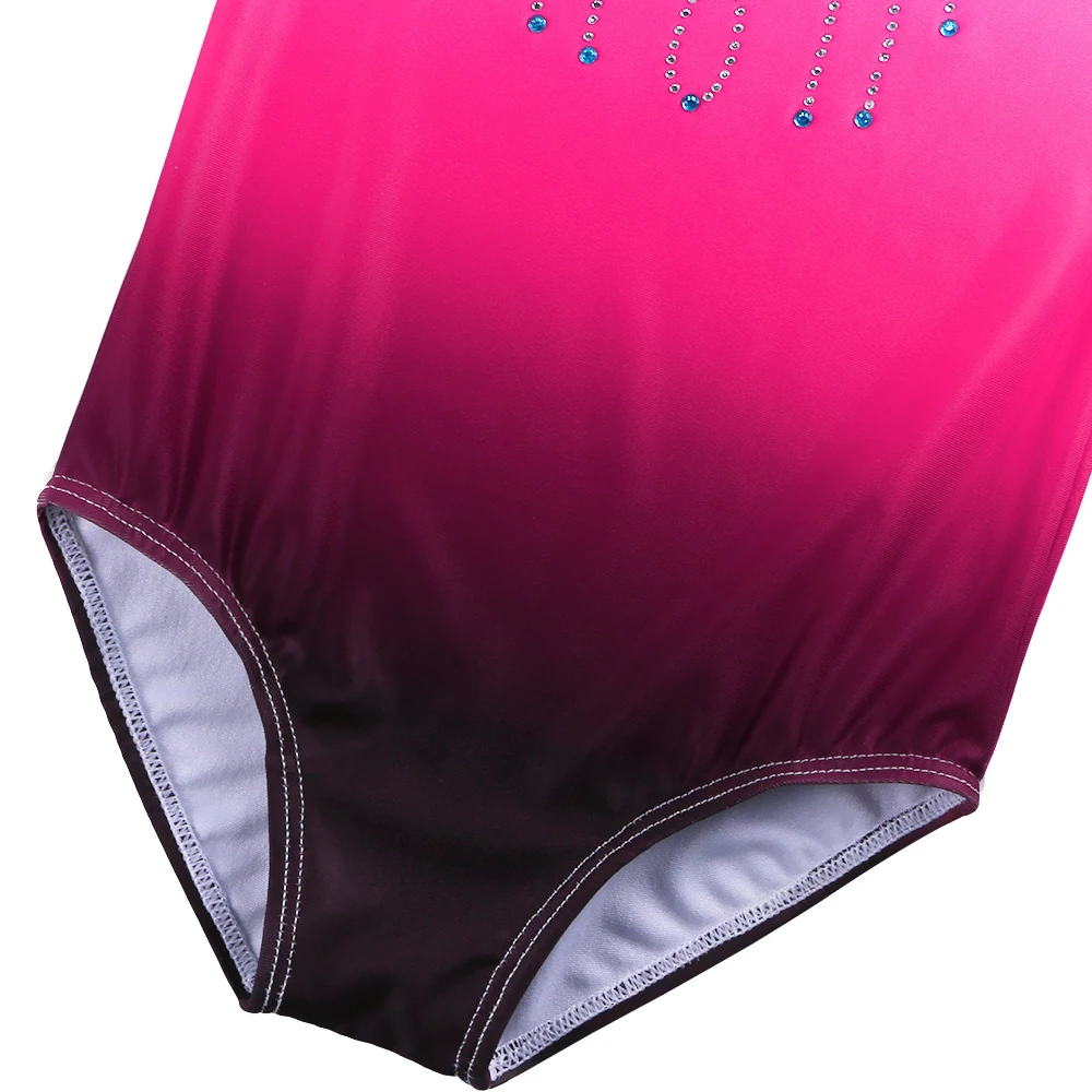 BAOHULU 3-14 Years Girls Leotard Children Teens Gymnastics Leotards Sparkly Skate Ballet Dance Costumes Unitards for Girl Kids