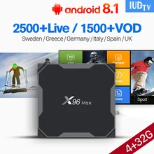 X96Max Android 8.1 IPTV Spain Box with IUDTV IPTV Subscription USB3.0 5.8G Wifi Sweden Arabic Spain Portugal UK Italia IP TV X96Max Android 8.1 IPTV Spain Box with IUDTV IPTV Subscription USB3.0 5.8G Wifi Sweden Arabic Spain Portugal UK Italia IP TV