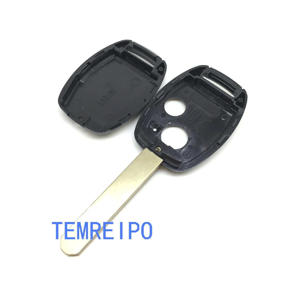 Дистанционный автомобильный брелок без ключа 2 кнопки сменный Корпус ключа для электронный контроллер дросселя для Honda Civic CRV Jazz HRV без чипа