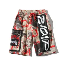 Мужские летние шорты в стиле хип-хоп, уличная одежда, мужские винтажные шорты для бега в стиле сафари, мужские шорты с большими карманами, LBZ104