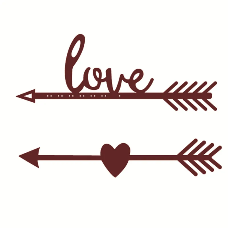 

A Love Arrow Heart Metal Cutting Dies for Scrapbooking DIY Photo Album Embossing Folder Paper Card Making Stencils Decor Supplie