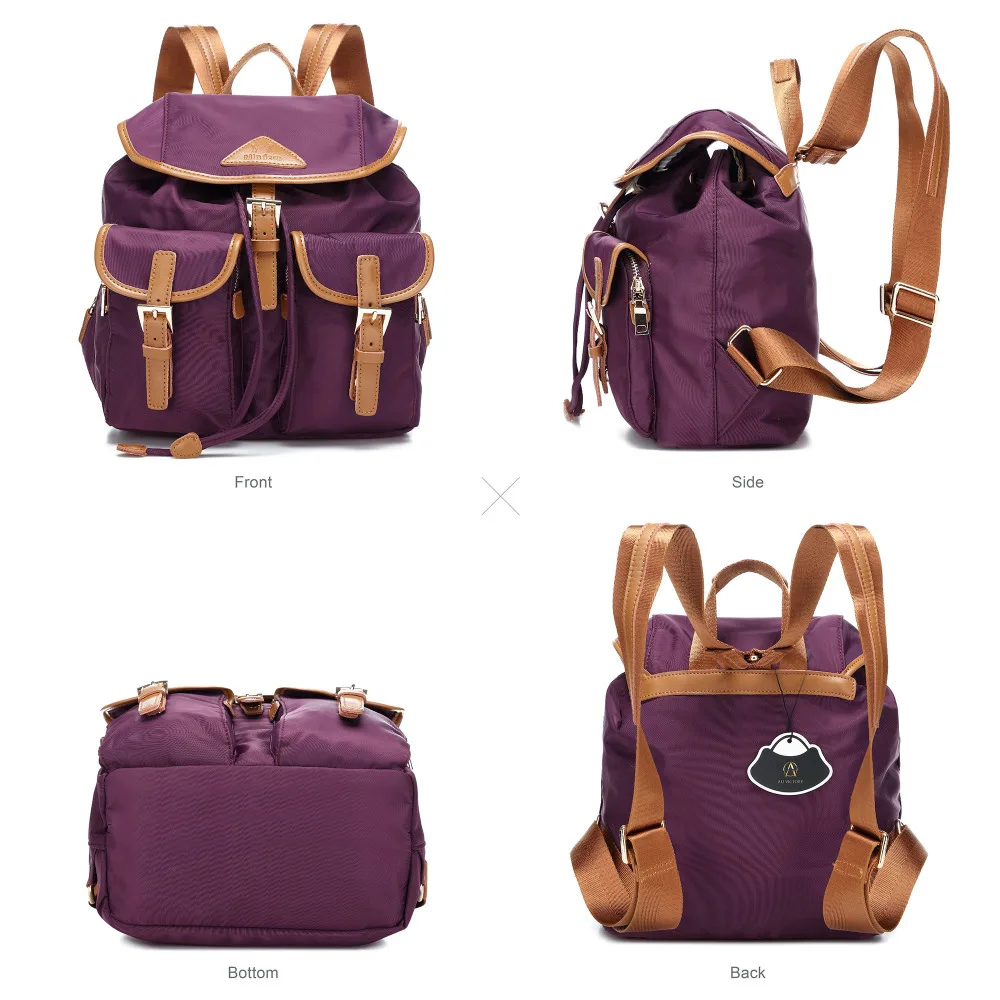 ladies backpack purple (5)