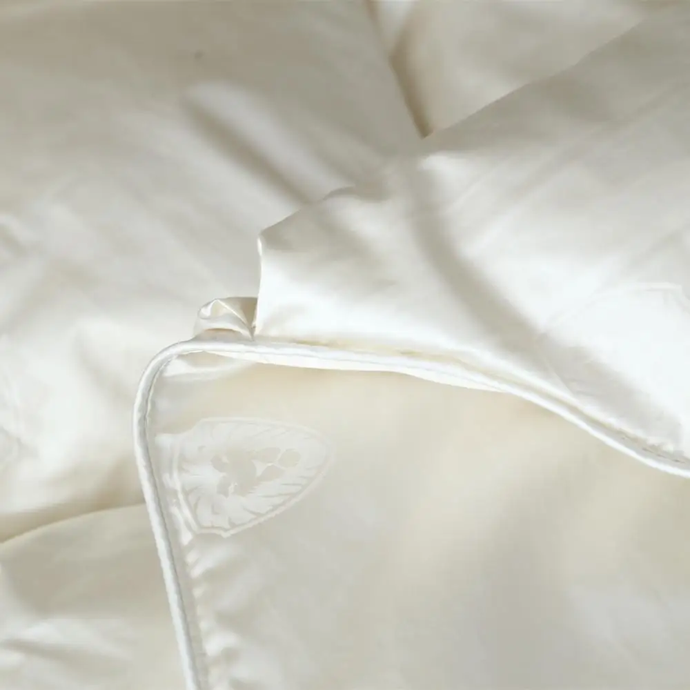  HS Filling Power 800 95% Goose Down Filling Comforter Imitated silk White fabric King Size Bread Qu - 32918755705