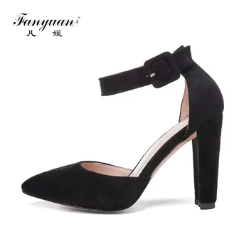 

fanyuan Elegant large Size 34-46 High Heels Sexy Women Shoes Party Wedding Shoes Woman Sandals