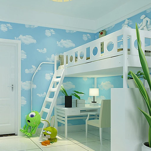 free shipping high quality home decoration blue sky and white clouds