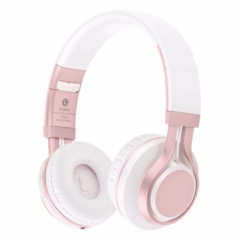 

CHICLITS Bluetooth Headphone BT-08 V4.0 Wireless Stereo Collapsible Over-Ear Portable Music Gaming Headsets With Mic Support TF