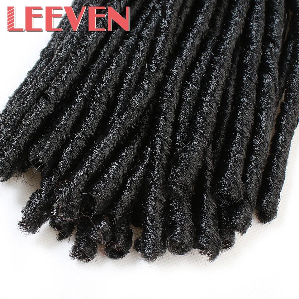 Leeven 14''30strand искусственные локоны в стиле Crochet косы инструменты для завивки волос Синтетические косички, мягкая страх пряди для наращивания волос высокое Температура волокна