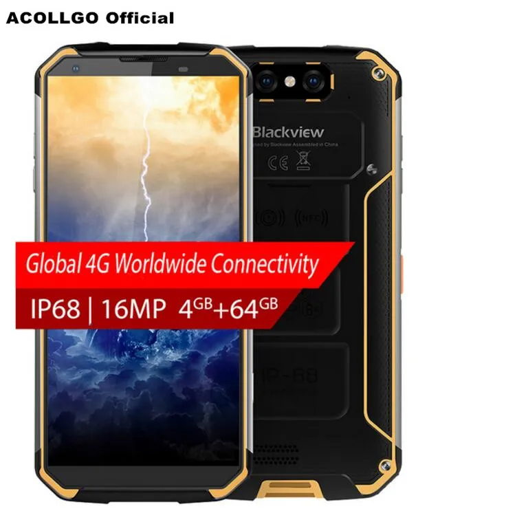 BLACKVIEW BV9500 4 ГБ 64 г мобильный телефон 5 7 дюймов FHD + IP68 Водонепроницаемый 10000 мАч