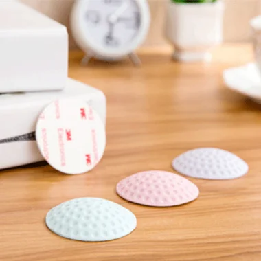 

4pcs Home Wall Stickers Wall Thickening Mute Fenders Rubber Fender Handle Door Lock Protective Pad kids room decoration