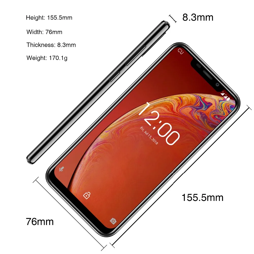 OUKITEL C13 Pro 5G/2,4G WIFI 6,1" 19:9 2 ГБ 16 ГБ Android 9,0 мобильный телефон MT6739 Четырехъядерный 4G LTE смартфон Face ID 3000 мАч