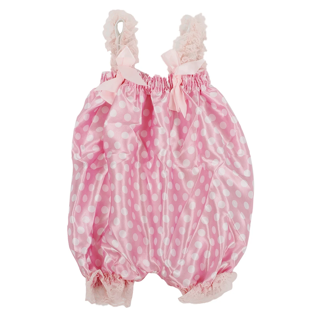 Newborn Infant Baby Girl Pink Dot foundation Ruffle Rompers Dress One Piece Tutu Lace Clothes