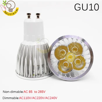 

10Pcs DC12V 110V 220V GU10 LED Spotlight MR16 Lamp Spot light Bulb E27 Led Lampara Bombillas Led GU53 COB Light 9W 12W 15W