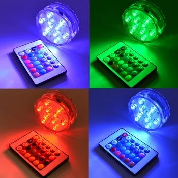 

LED party Underwater Light IP67 Waterproof LED Swimming Pool Lights Submersible Lamps for Wedding Party Pond Piscina Fish Tank