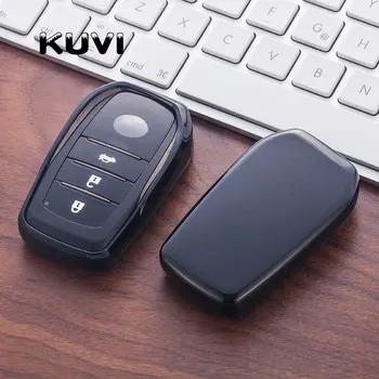 

TPU Car Key Case Auto Key Protection Cover For Toyota CROWN Camry COROLLA Car Holder Shell Colorful Car-Styling Accessories