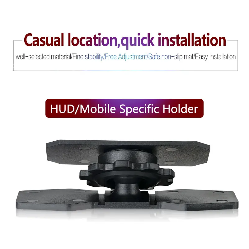 Car HUD Head Up Display Bracket Phone Holder Flexible 360 degree Rotation Holder- Work for HUD Mobile Phone GPS Navigator E-Dog