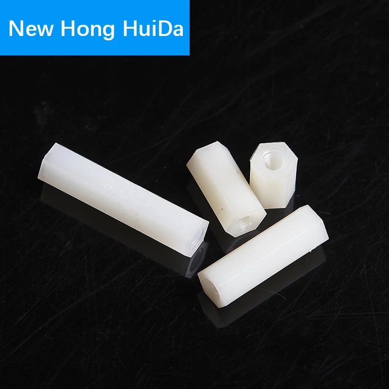 

M2 White Hex Male Female Nylon Standoff Plastic Mount Hexagon Threaded PCB Motherboard Spacer Pillar Boards Bolt Screw Nut M2*L