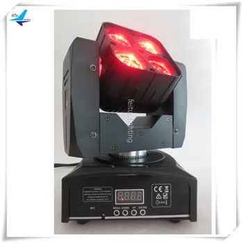 

E-6pcs Hot selling Pro 4x15w rgbw quad led mini beam wash moving head 4in1 mini moving head beam stage DJ lighting equipment