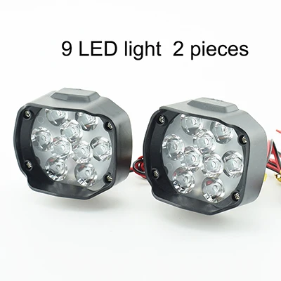 Domilay Motorcycle Headlights 12V Spotlights Bright Moto Fog Spot Lamp Waterproof Motorbike Auxiliary Driving Lights
