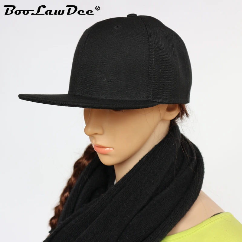 

BooLawDee Mens and women summer baseball cap flat brimmed hip-hop cap adjustable 56-60cm with sewn eyelets M870
