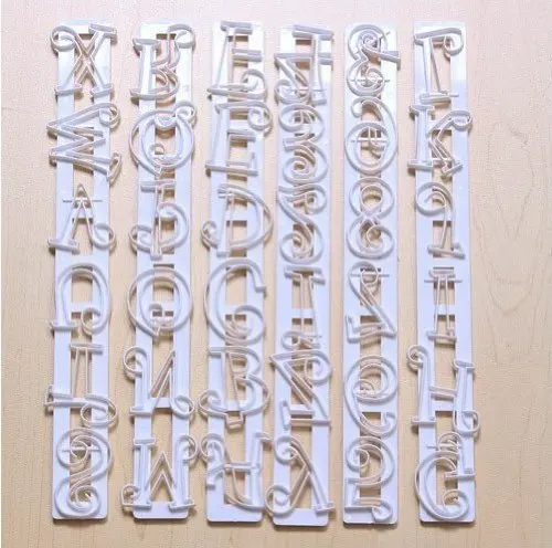 

TFBC 6Pcs Fondant Cake Number Letter Decorating Cutter Mould