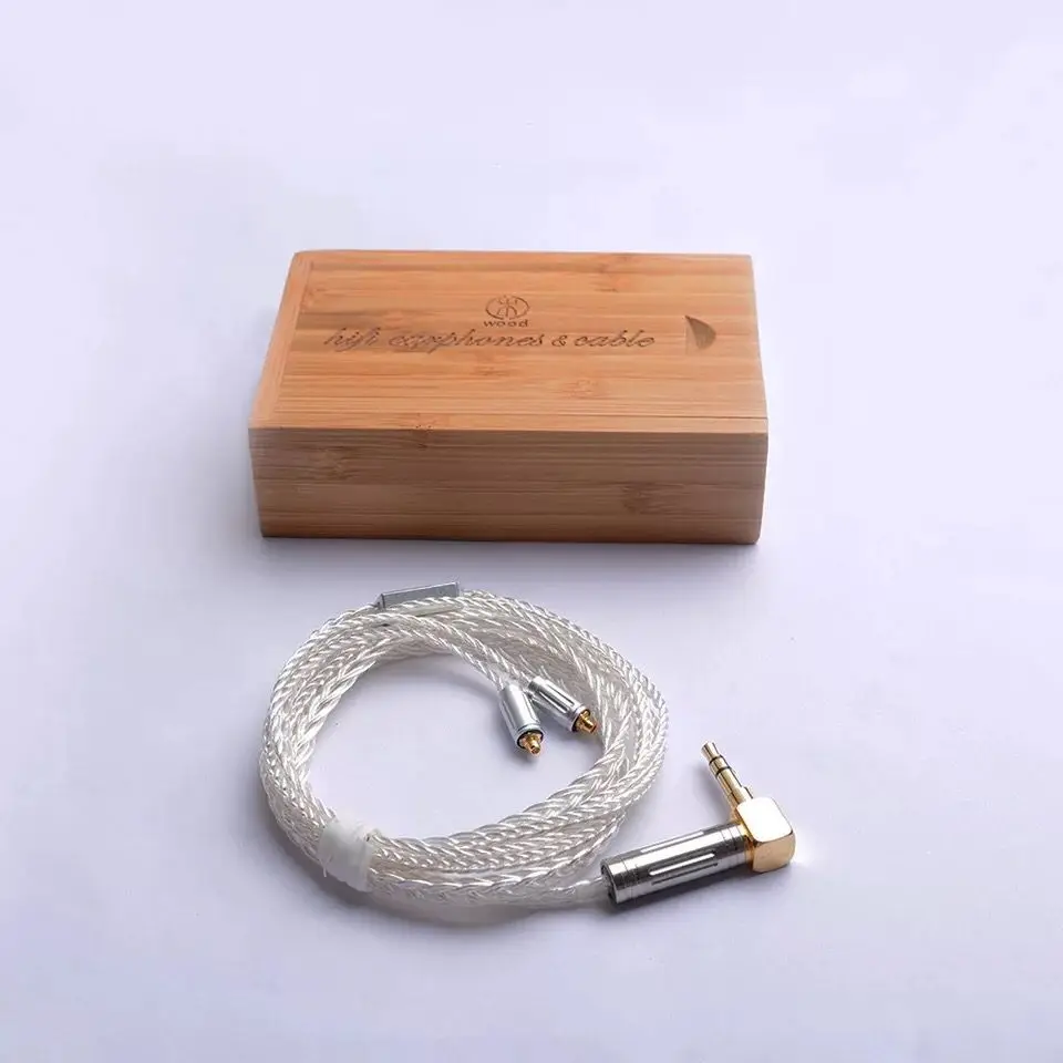 

New HIFI 8 Core MMCX Cable 7N Single Crystal Plated Silver and Copper Upgrade Cable for Shure SE846, SE535, SE315, SE215, UE900