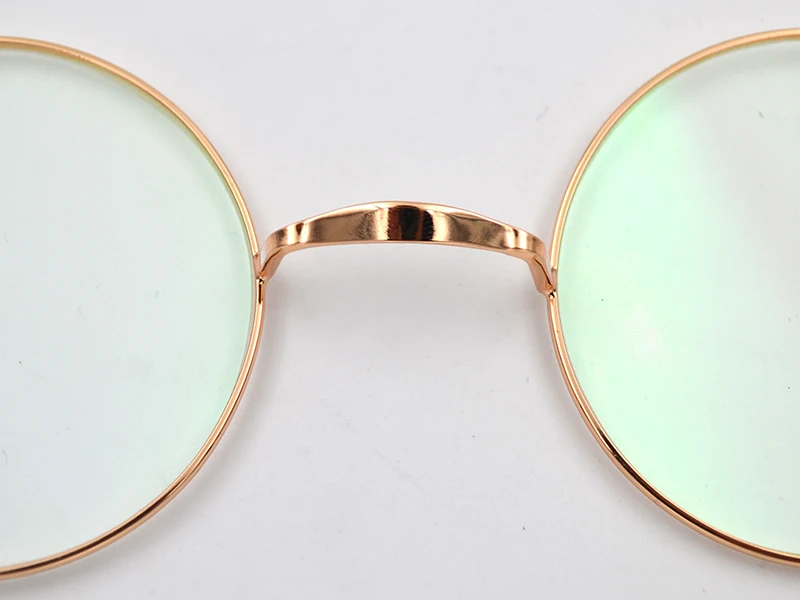 Новинка, винтажные женские круглые металлические очки, оправа с ушным крюком, регулируемые мужские очки, более размера, простые зеркальные очки, очки Oculos L3