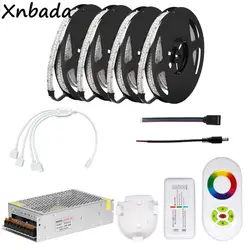 DC12V 2835SMD 234 светодиодов/m RGB Светодиодные полосы света, RGB светодиодные полосы РФ Пульт дистанционного управления Питание трансформатор