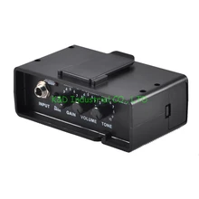 1pc Electric Battery Power Mini 2W 9V Portable Guitar Bass Amplifier Speaker socket mini portable guitar amplifier amp guitar amplifier dist and clean effect support aux input bass treble adjust orange